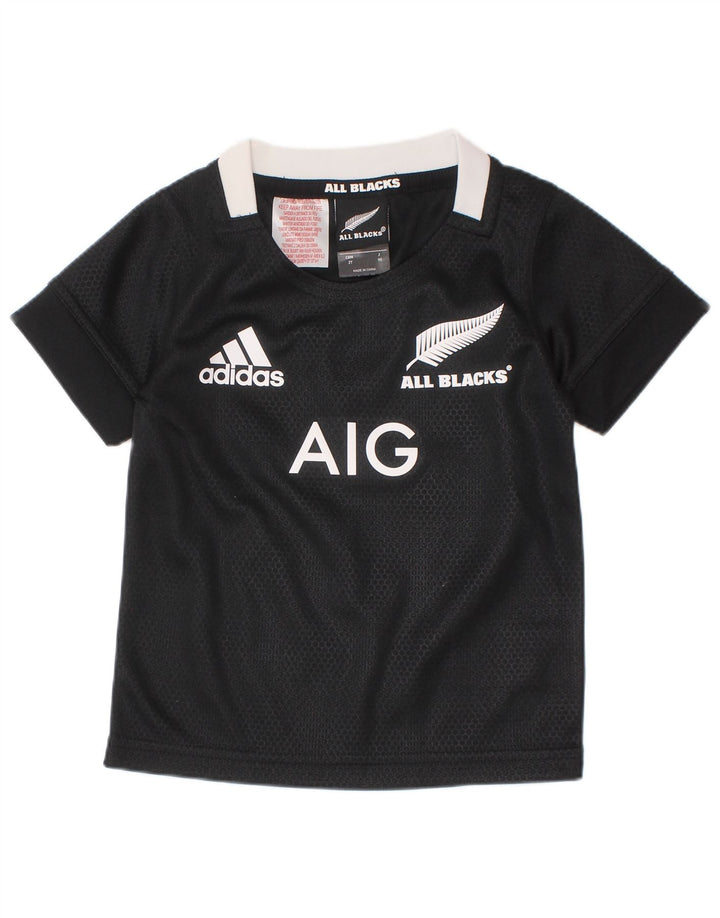 ADIDAS Baby Boys New Zealand Graphic T-Shirt Top 18-24 Months Black