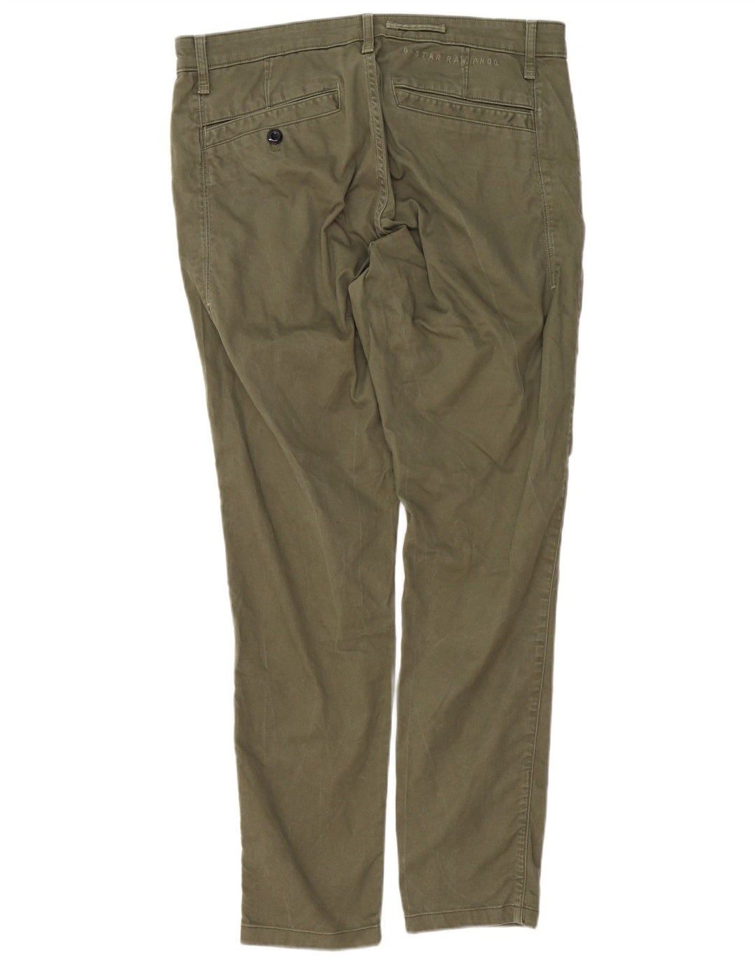G-STAR Mens Slim Fit Chino Trousers W34 L30 Khaki Cotton