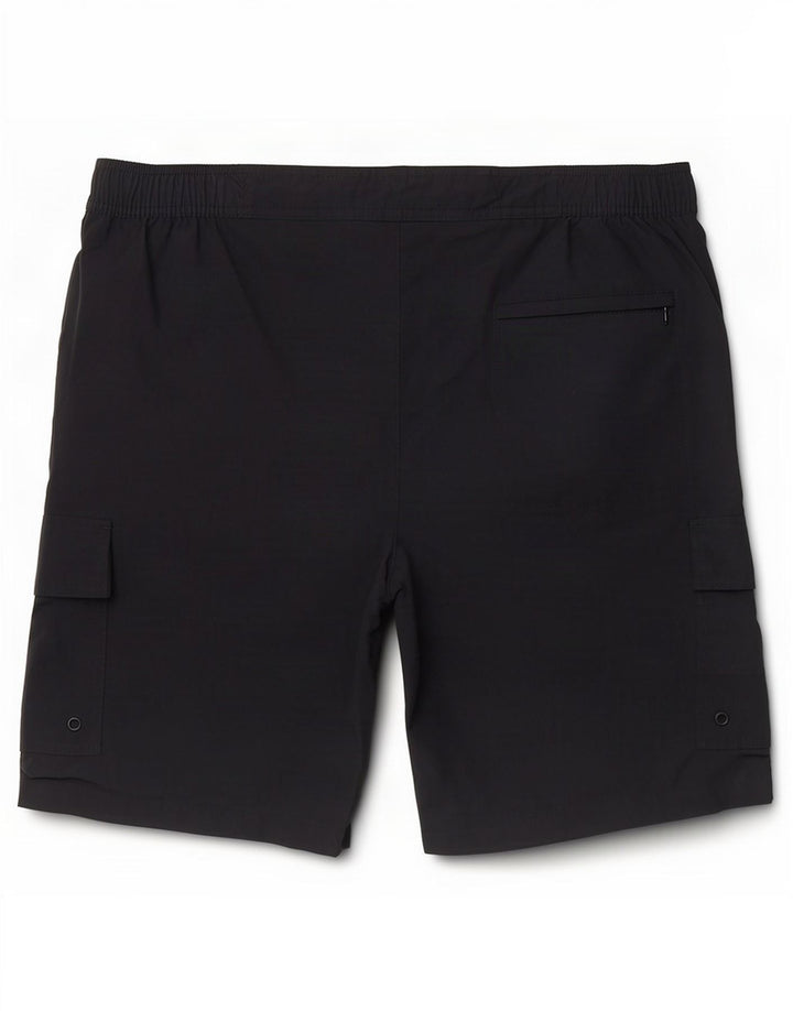 Marks & Spencer Mens Cargo Shorts 2XL W42 Black Polyamide