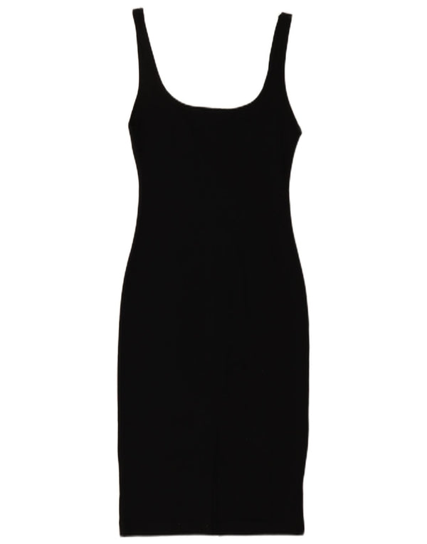 Zara Womens Sleeveless Bodycon Dress UK 8 Small Black