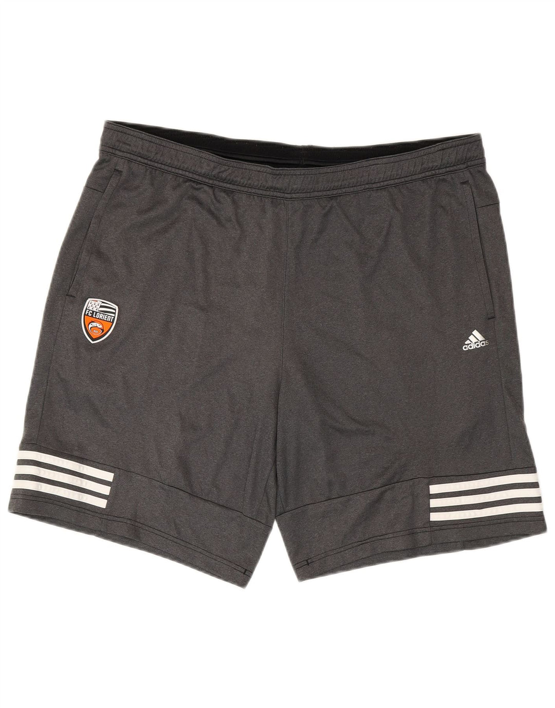 ADIDAS Mens FC Lorient Sport Shorts Large  Grey Polyester
