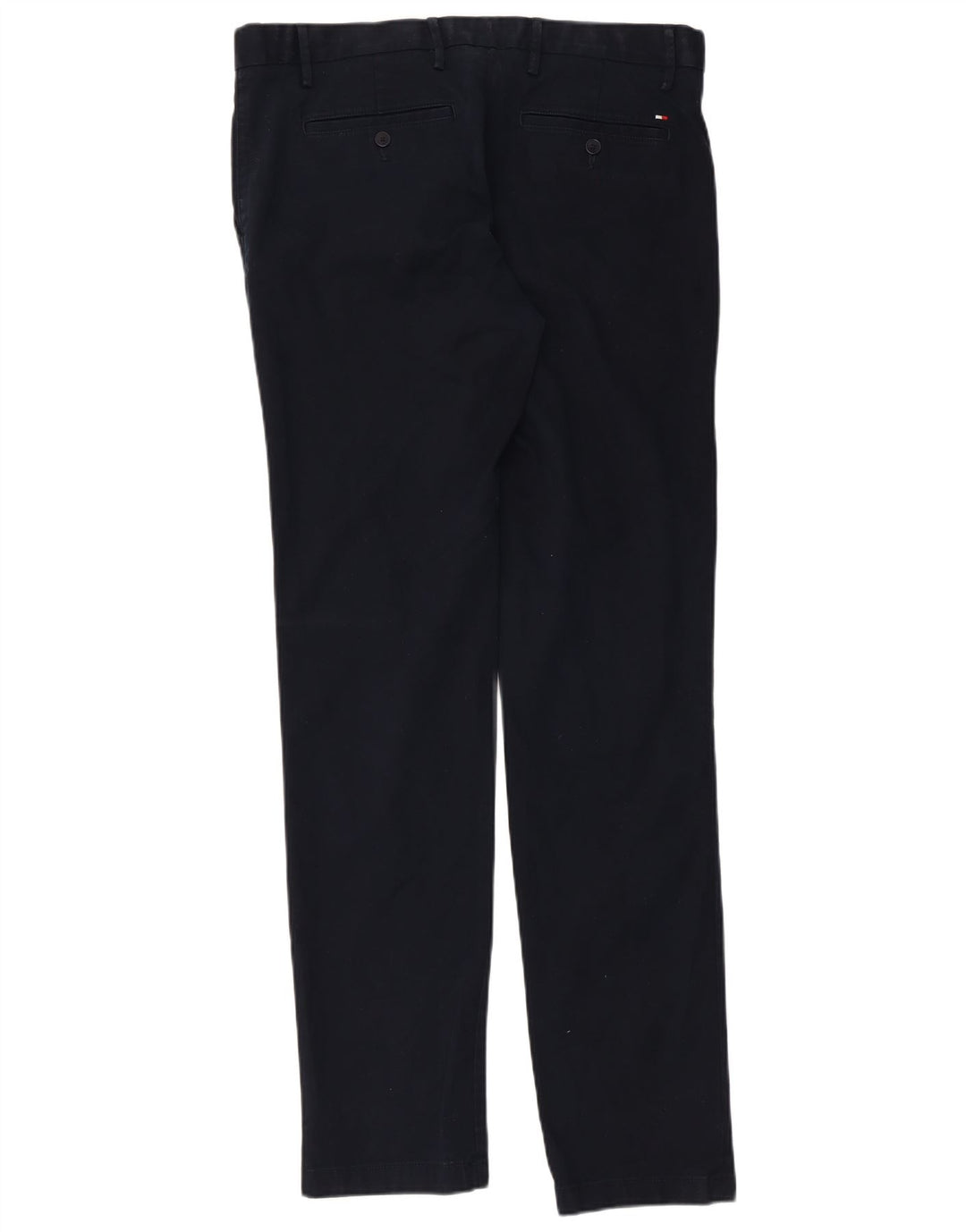TOMMY HILFIGER Mens Slim Chino Trousers W36 L34 Navy Blue Cotton