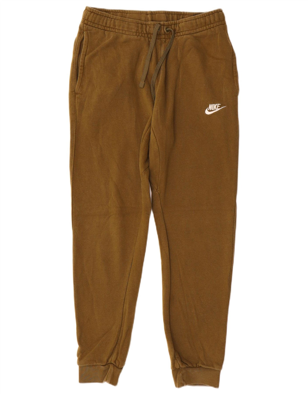 NIKE Mens Tracksuit Trousers Joggers Small  Brown Cotton