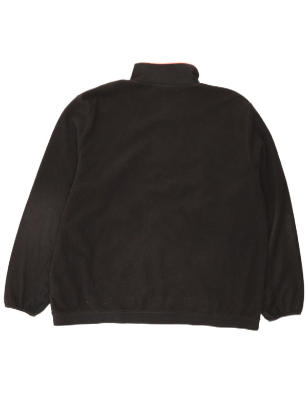 Adidas Mens Fleece Jacket UK 42 XL Black Polyester