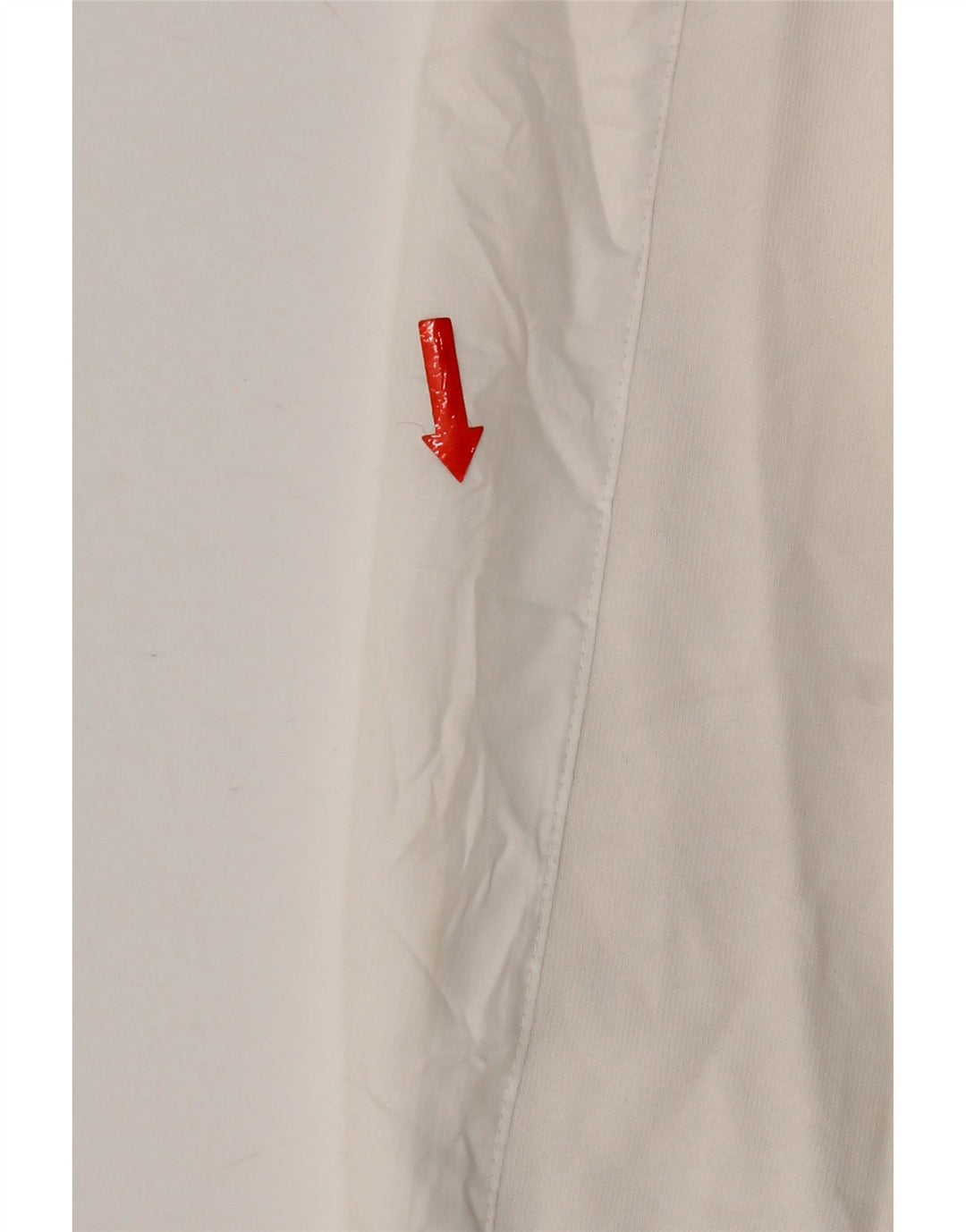 Zara Mens Zip Hoodie Sweater Large White Cotton