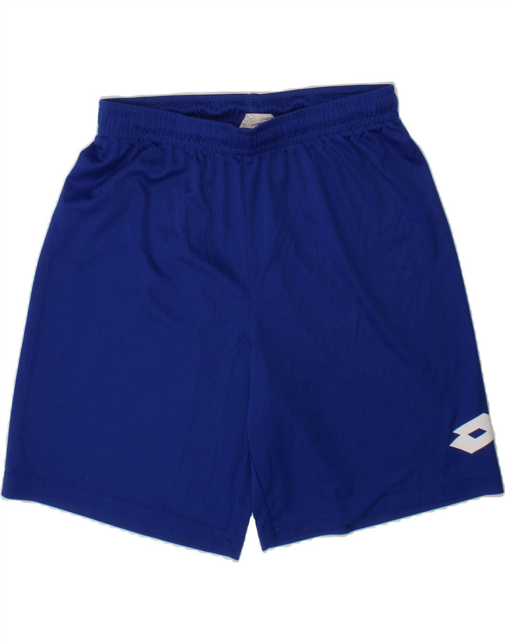 LOTTO Boys Graphic Sport Shorts 9-10 Years Small Blue Polyester Vintage Lotto and Second-Hand Lotto from Messina Hembry 