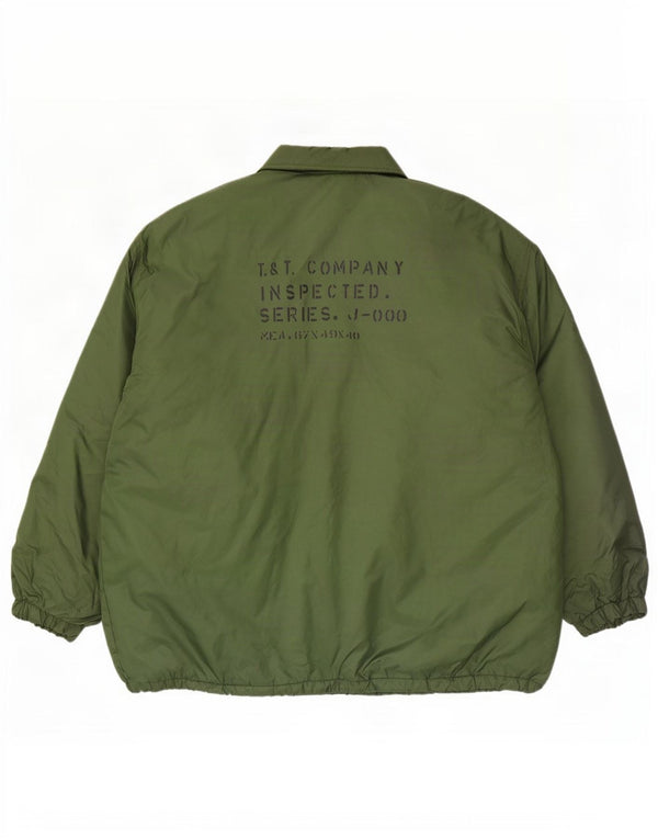 Tom Tailor Mens Loose Fit Graphic Windbreaker Jacket UK 40 Large Green