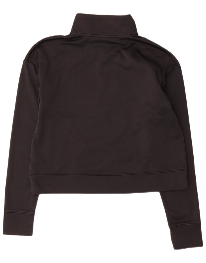 Under Armour Womens Graphic Crop Sweatshirt Jumper UK 10 Small Black