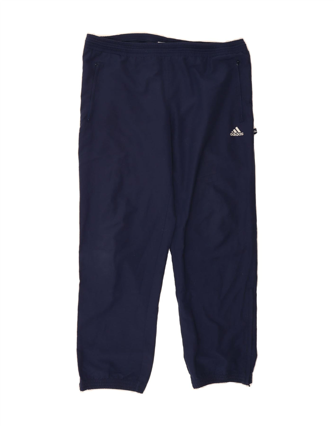 ADIDAS Mens Tracksuit Trousers Joggers Large Navy Blue Polyester Vintage Adidas and Second-Hand Adidas from Messina Hembry 