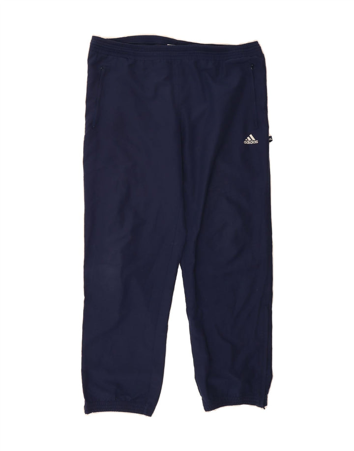 ADIDAS Mens Tracksuit Trousers Joggers Large Navy Blue Polyester Vintage Adidas and Second-Hand Adidas from Messina Hembry 
