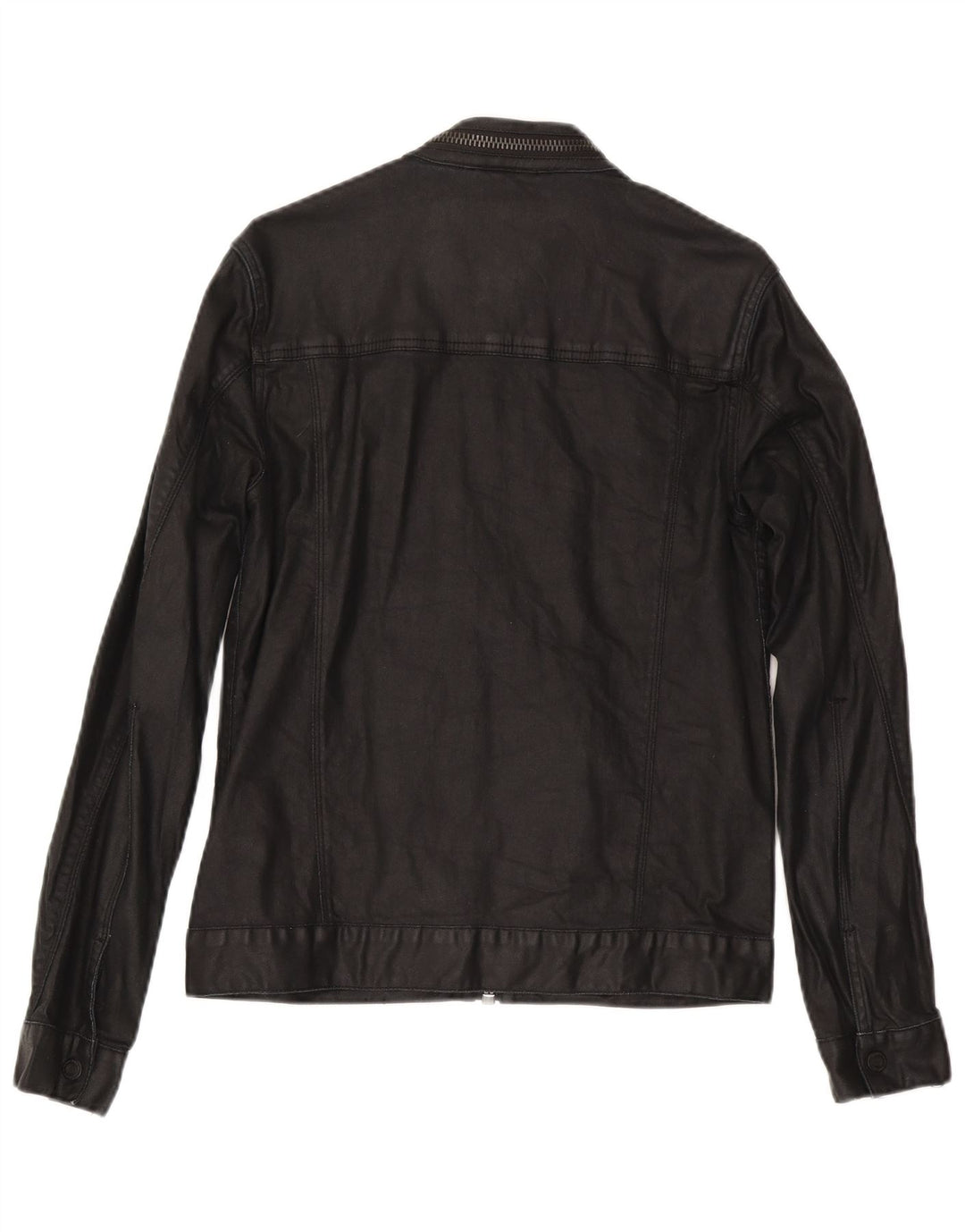 Superdry Mens Denim Jacket UK 36 Small Black Cotton