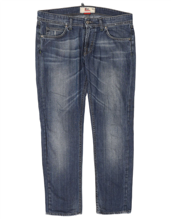 Roy Rogers Womens Slim Jeans W32 L28 Blue Cotton
