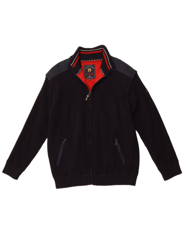 SAIL EXP Mens Yachting Cardigan Sweater 4XL Navy Blue
