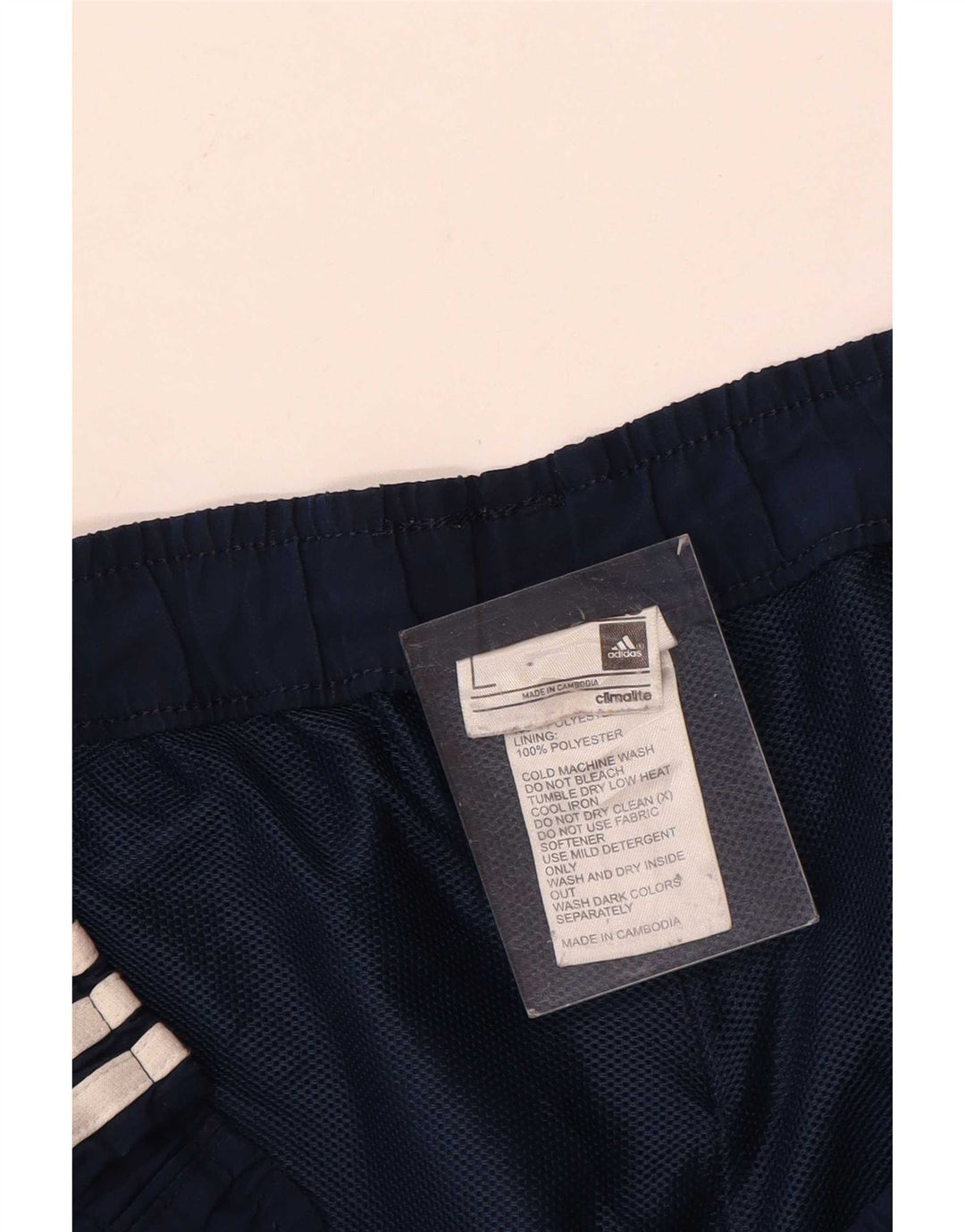 Adidas Mens Sport Shorts Large Navy Blue Polyester
