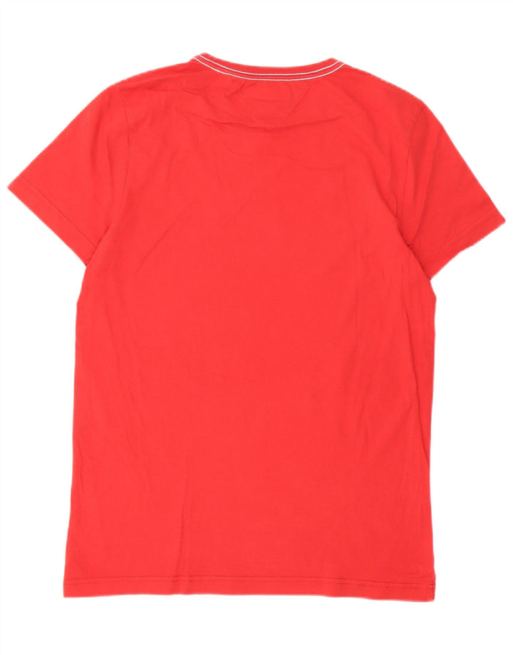 Tommy Hilfiger Mens Graphic T-Shirt Top Medium Red Cotton