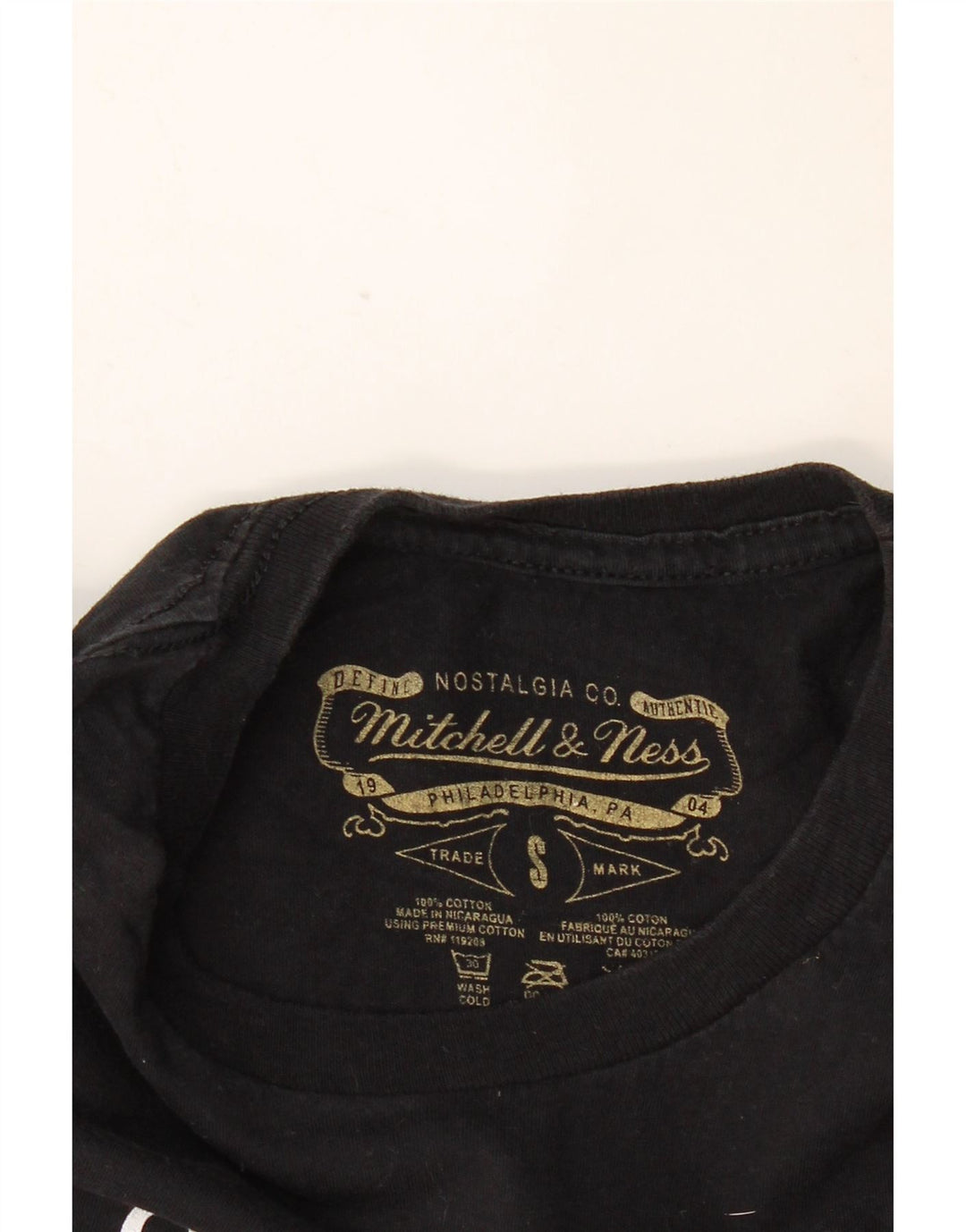 MITCHELL & NESS Mens Los Angeles Lakers Graphic T-Shirt Top Small Black