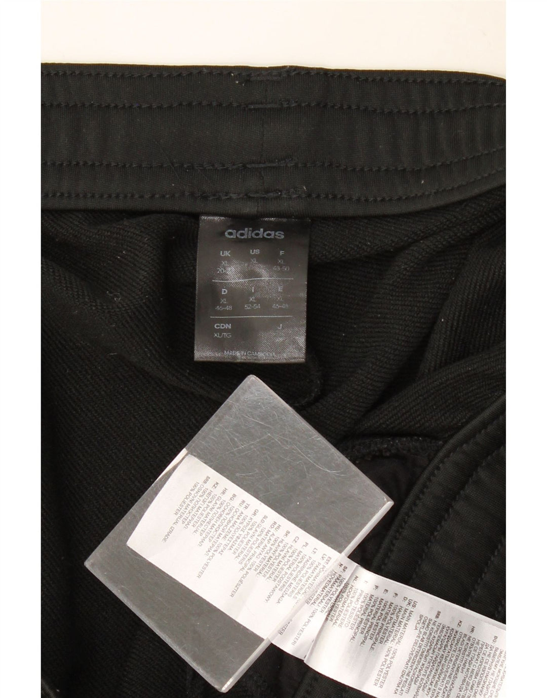 ADIDAS Womens Tracksuit Trousers Joggers UK 20/22 XL  Black Polyester