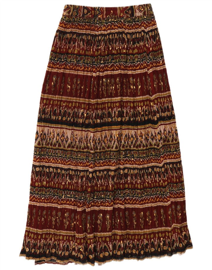 Broadway Womens Maxi Skirt Medium W28 Burgundy Floral