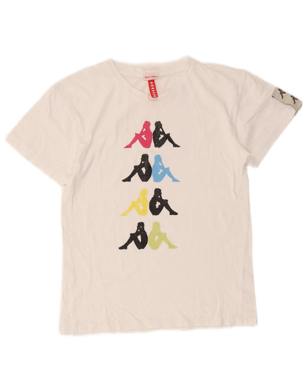 Kappa Girls Graphic T-Shirt Top 7-8 Years White
