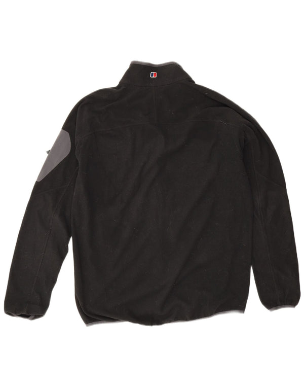 Berghaus Mens Fleece Jacket UK 38 Medium Black Polyester