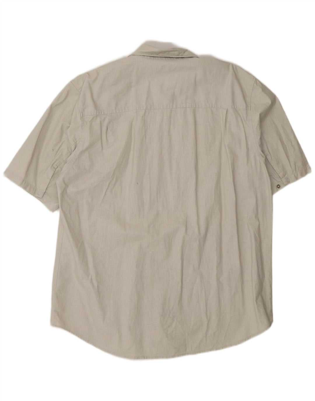 LEVI'S Mens Short Sleeve Shirt XL Grey Linen