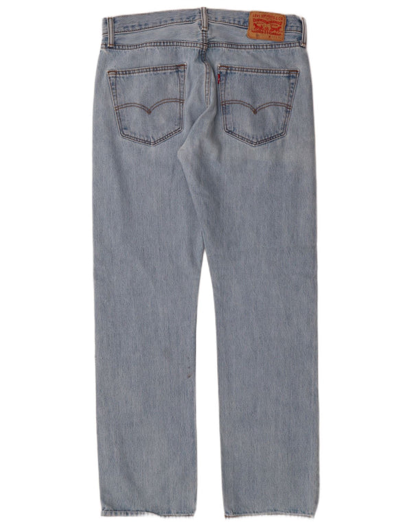 Levi's Mens 501 Straight Jeans W33 L32 Blue Cotton