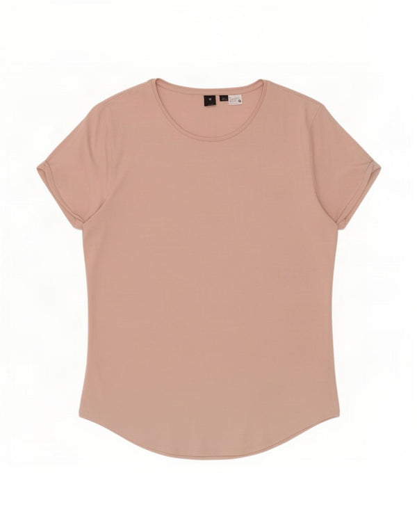G-Star Womens T-Shirt Top UK 16 Large Pink Cotton