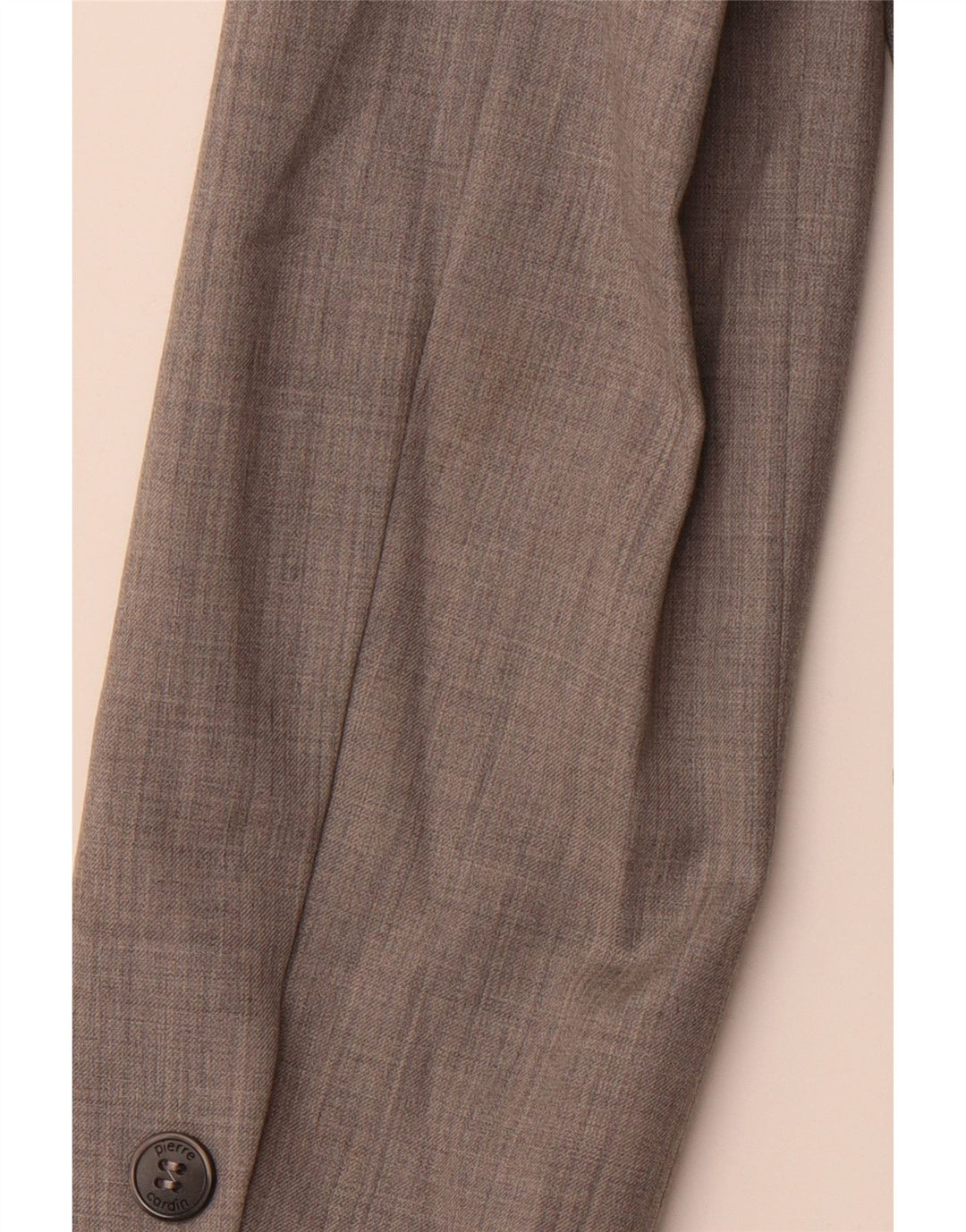 PIERRE CARDIN Womens 3 Button Blazer Jacket EU 42 Medium Grey Pinstripe