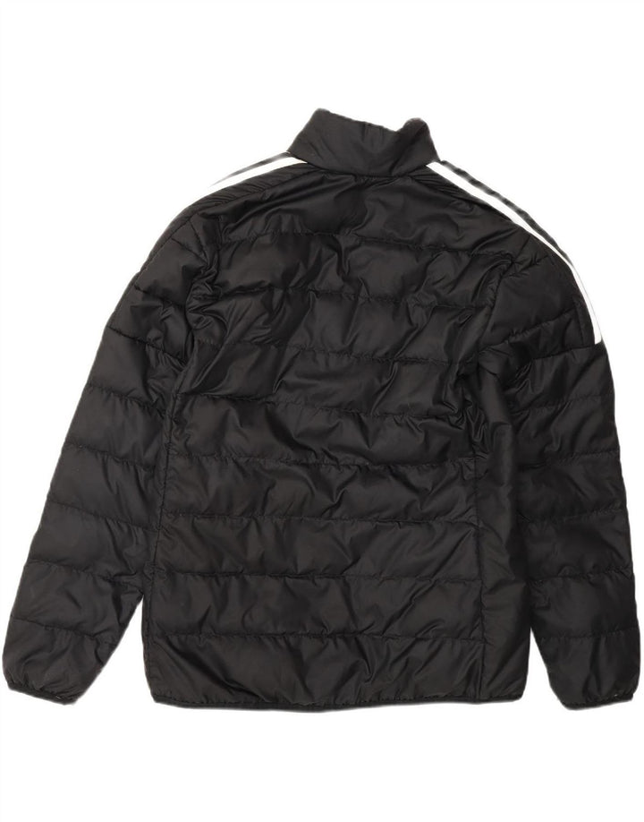 ADIDAS Womens Padded Jacket UK 10 Small Black Polyester