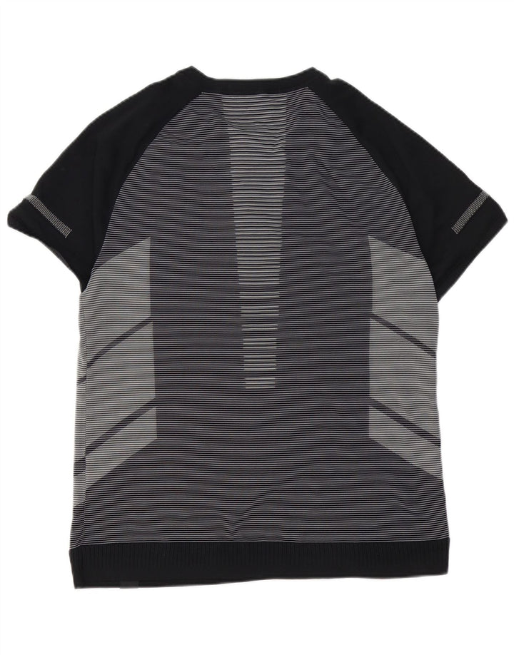 UNDER ARMOUR Mens T-Shirt Top XL Black Pinstripe Polyester