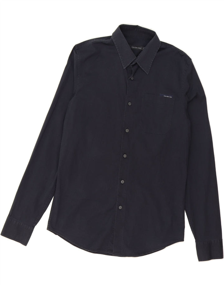 CALVIN KLEIN JEANS Mens Shirt Small Black Cotton Vintage Calvin Klein Jeans and Second-Hand Calvin Klein Jeans from Messina Hembry 