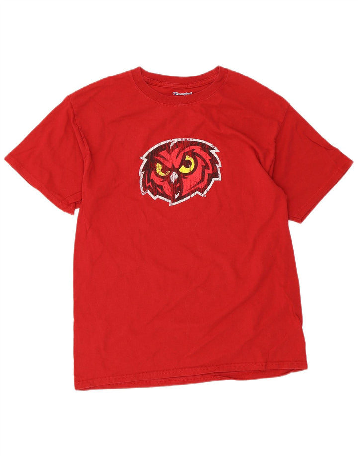 Champion Mens Graphic T-Shirt Top Medium Red