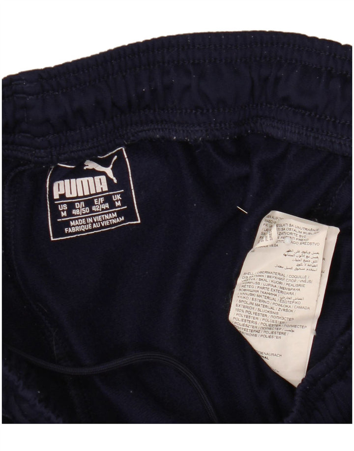 Puma Mens Tracksuit Trousers Medium Navy Blue Polyester