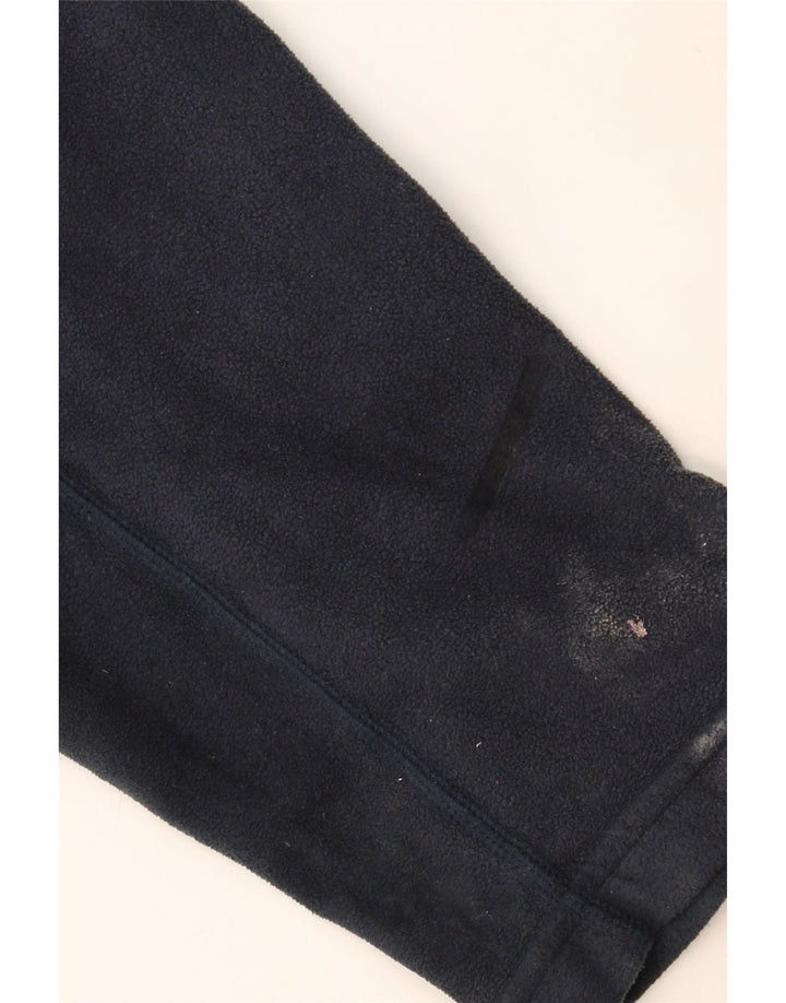 BERGHAUS Mens Zip Neck Fleece Jumper Large Navy Blue Polyester