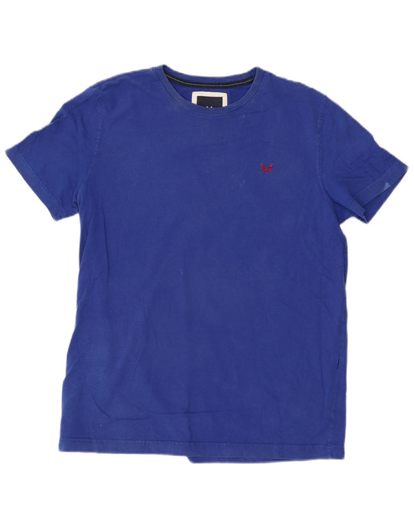 Crew Clothing Mens T-Shirt Top Medium Blue