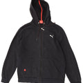 Puma Mens Zip Hoodie Sweater Medium Black Cotton