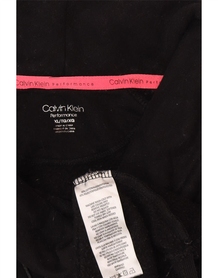 Calvin Klein Womens Performance Graphic Sweatshirt Jumper UK 18 XL Black