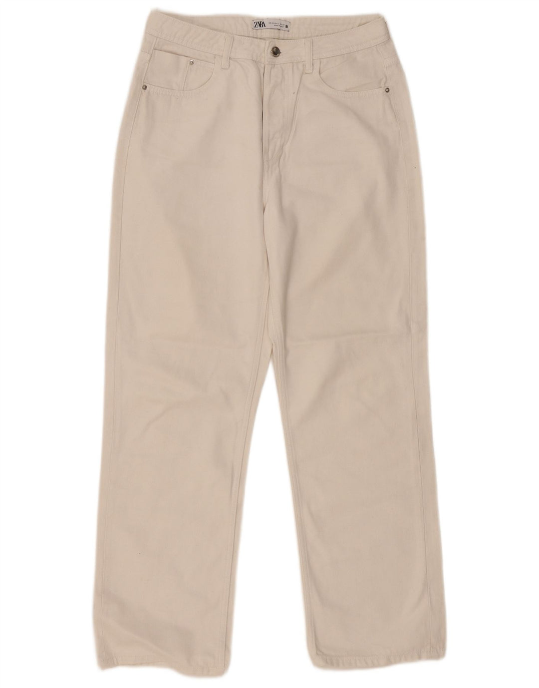 Zara Womens Straight Jeans EU 38 Small W28 L29 White