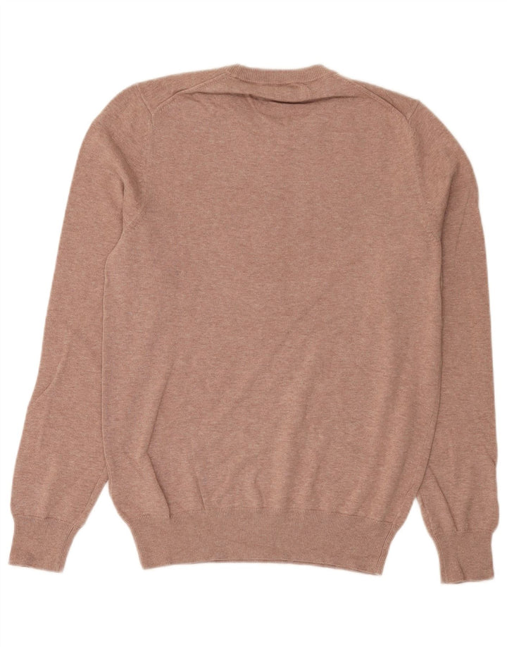 Marks & Spencer Mens Crew Neck Jumper Sweater Medium Pink Cotton