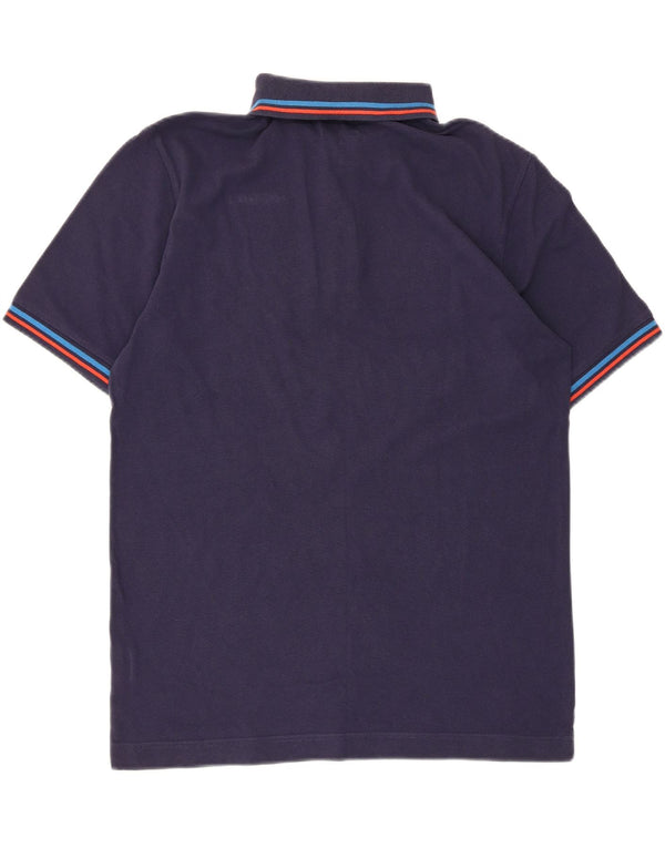 Kappa Mens Polo Shirt Large Navy Blue Cotton