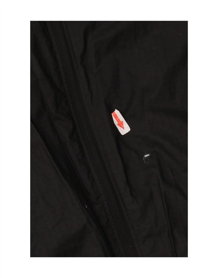 Nike Womens Hooded Rain Jacket UK 14 Medium Black Polyester
