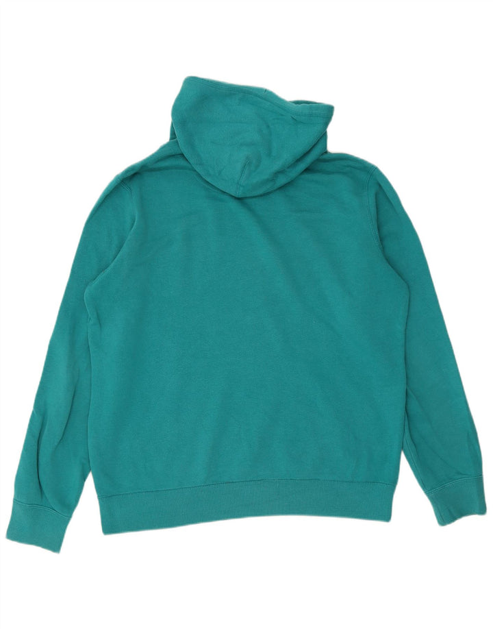 Nike Mens Hoodie Jumper Medium Green Cotton