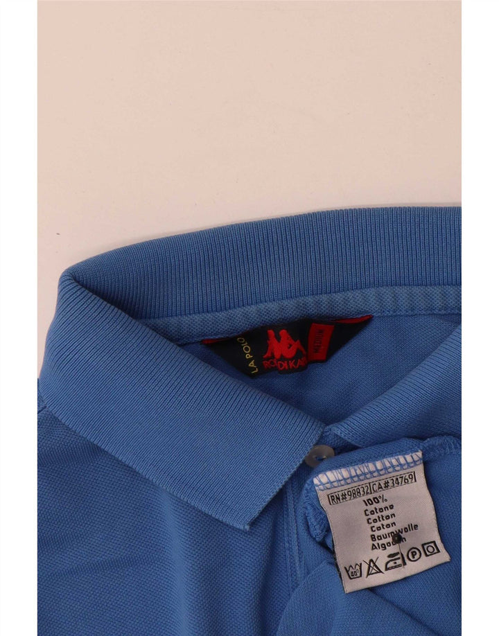 Kappa Mens Polo Shirt Medium Blue Cotton