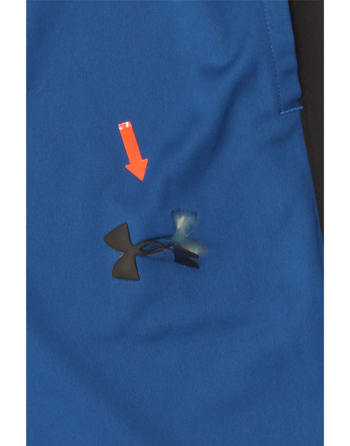 UNDER ARMOUR Mens Fitted Tracksuit Trousers Medium  Blue Colourblock Vintage Under Armour and Second-Hand Under Armour from Messina Hembry 