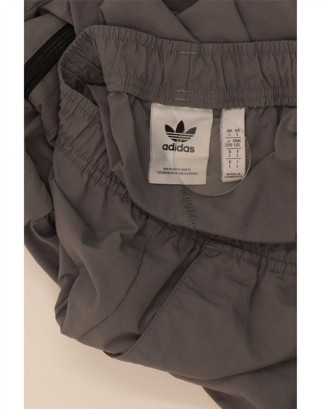 Adidas Mens Cargo Tracksuit Trousers Joggers Large Grey Polyamide