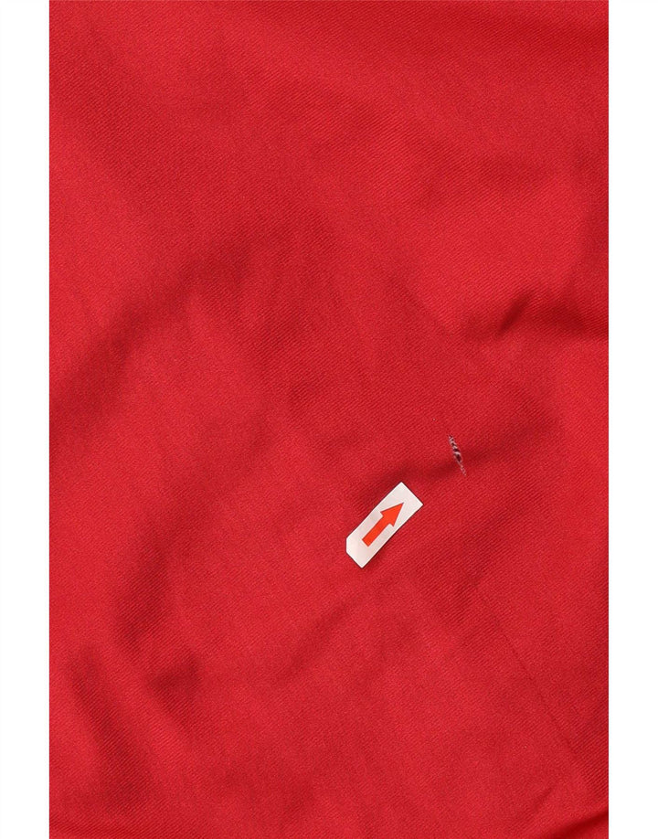 Asics Mens Graphic Tracksuit Top Jacket IT 52 Large Red Colourblock