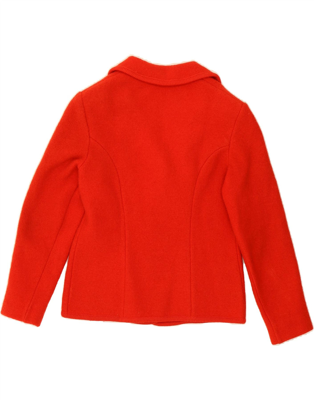 MUNCHNER STRICKMODEN Womens Knit 5 Button Blazer Jacket UK 14 Medium Red Vintage Munchner Strickmoden and Second-Hand Munchner Strickmoden from Messina Hembry 