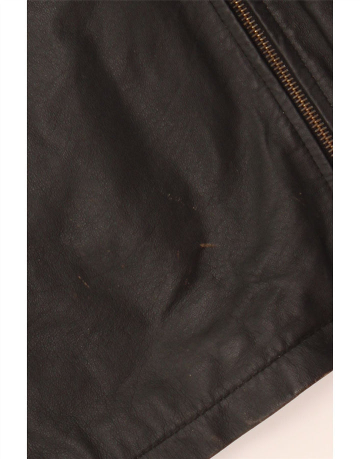 POINTERS Mens Leather Jacket UK 42 XL Black Leather Vintage Pointers and Second-Hand Pointers from Messina Hembry 
