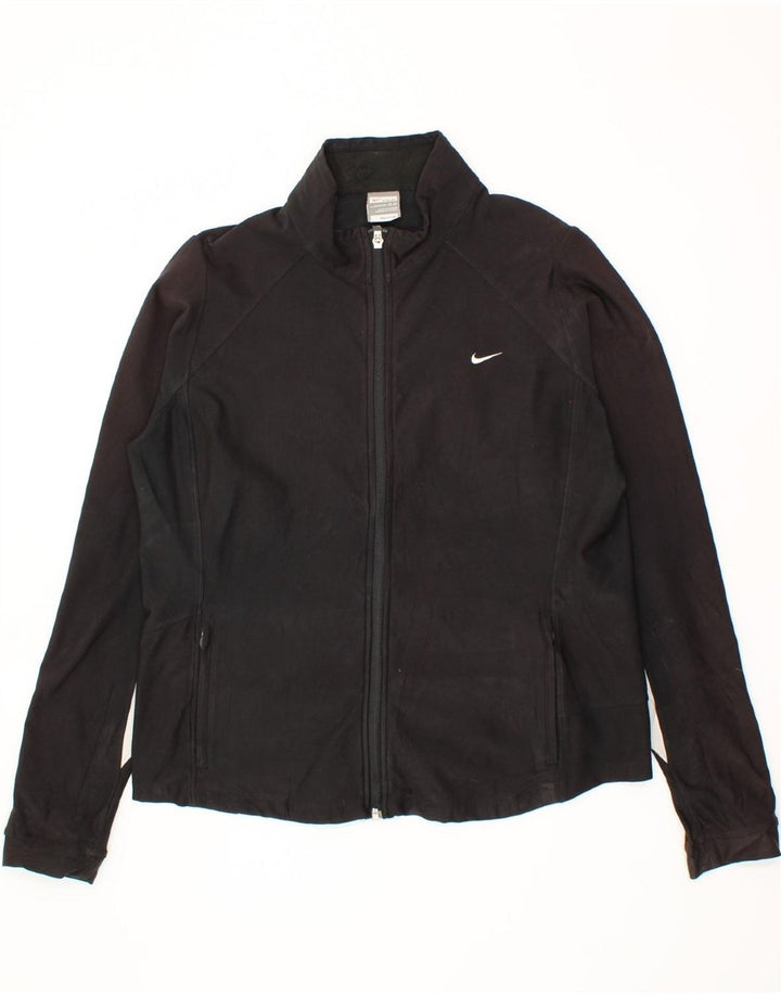NIKE Womens Fit Dry Tracksuit Top Jacket US 16/18 XL Black Polyester Vintage Nike and Second-Hand Nike from Messina Hembry 
