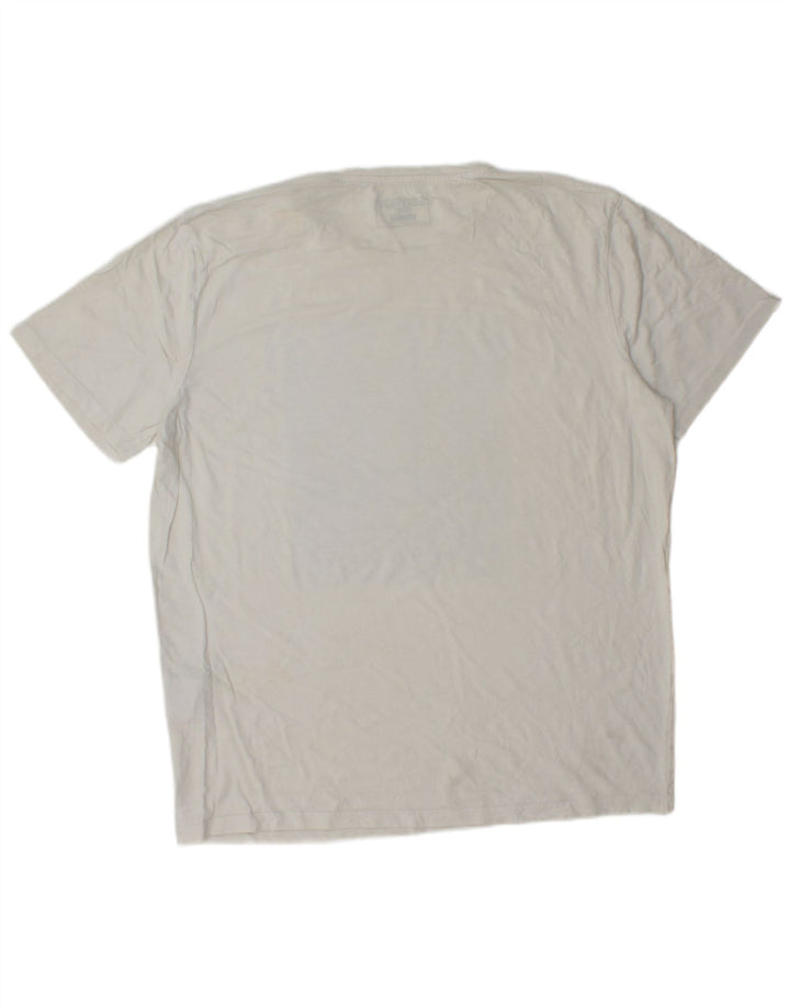 JACK & JONES Mens Regular Fit Graphic T-Shirt Top XL White Cotton